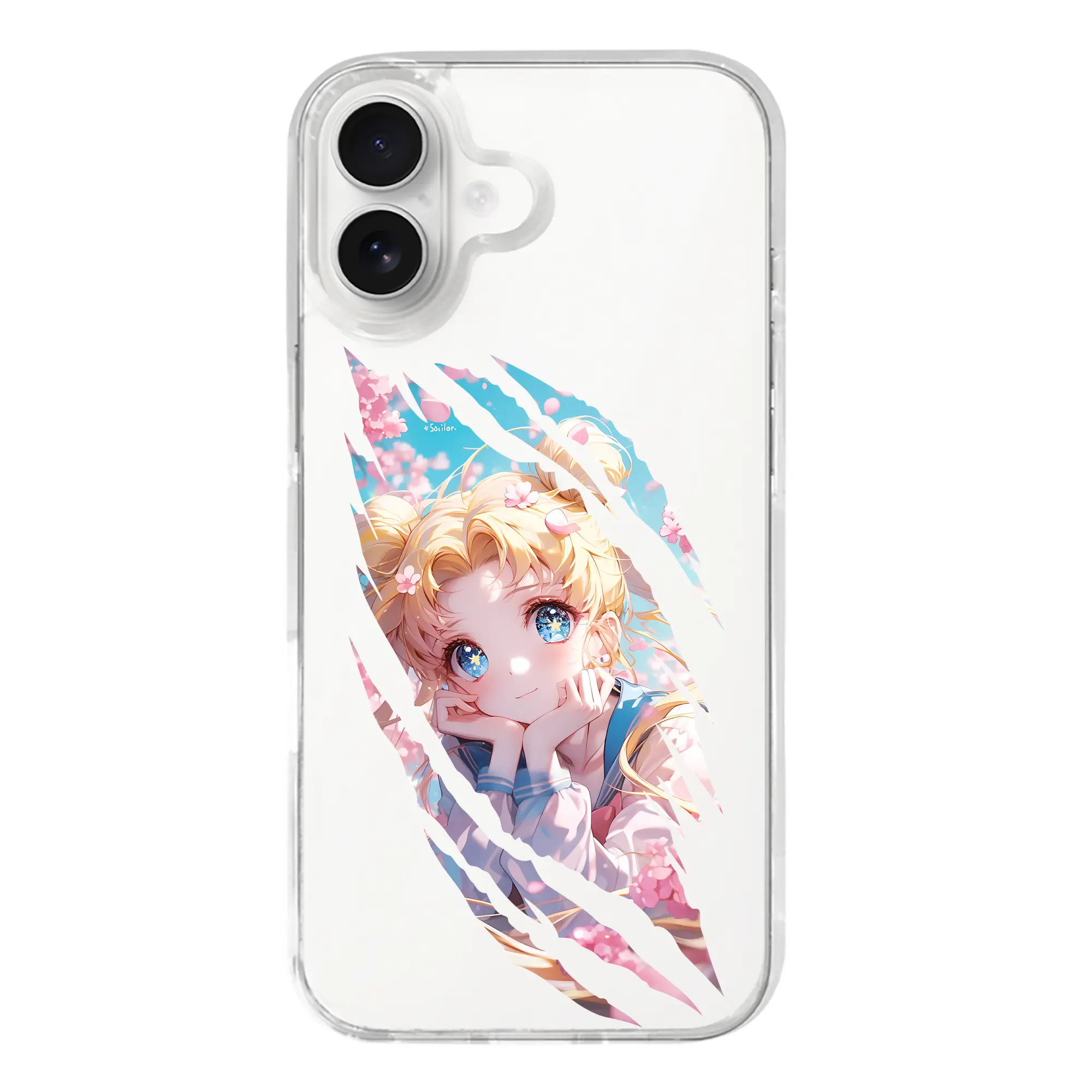 美少女戦士セーラームーン グッズ 月野 うさぎ - iPhone 17シリーズ 透明スマホケース – 薄型・耐衝撃・精密フィット保護カバー